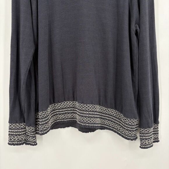 Anthropologie Monrow Smocked Raglan Sweatshirt, Medium, Loungewear Comfort USA - Picture 6 of 11